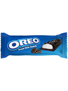 Пирожное бисквитное глазированное Oreo с печеньем и молочной начинкой, 27г