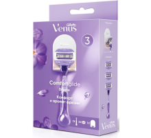 Станок для бритья Gillette Venus 1шт + 3 кассеты + подставка