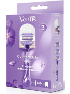 Станок для бритья Gillette Venus 1шт + 3 кассеты + подставка