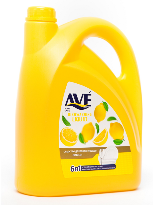 Средство для мытья посуды Ave лимон, 3.75л