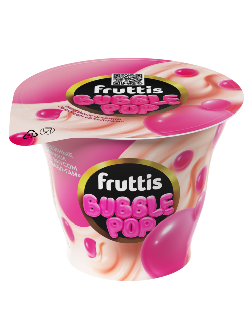 Продукт йогуртный Fruttis бабл гам 4.4%, 180г