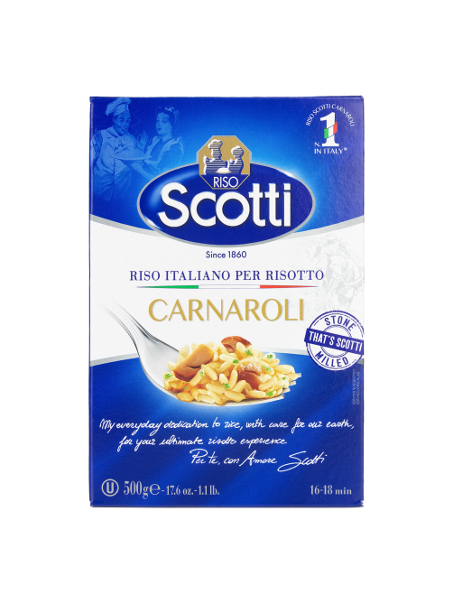 Крупа рис Riso Scotti Carnaroli длиннозерный шлифованный, 500г