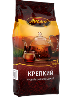 Чай черный Лисма крепкий листовой, 300г