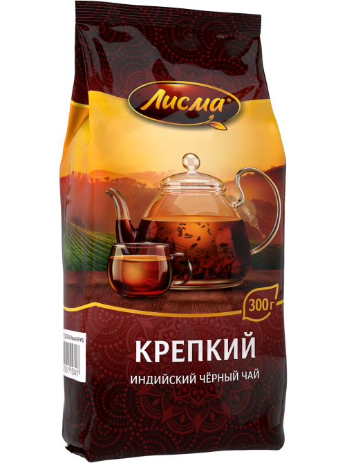 Чай черный Лисма крепкий листовой, 300г