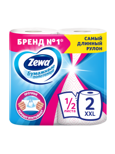 Бумажные полотенца Zewa XXL Dcor 1/2 листа 2 слоя 2 рулона