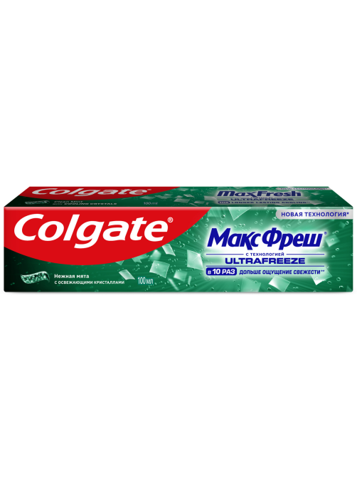 Зубная паста Colgate Макс Фреш Нежная мята с освежающими кристаллами для свежего дыхания и защиты от кариеса, 100мл