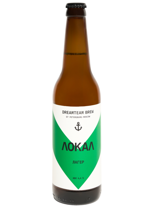 Пиво Dreamteam Brew Local Lager светлое, 0.45л