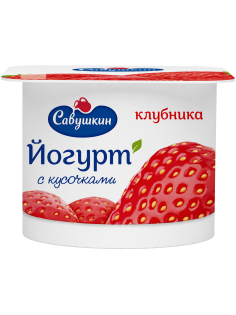 Йогурт Савушкин продукт Клубника 2%, 120г