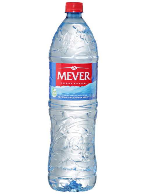 Вода Mever природная минеральная негазированная, 1.5л