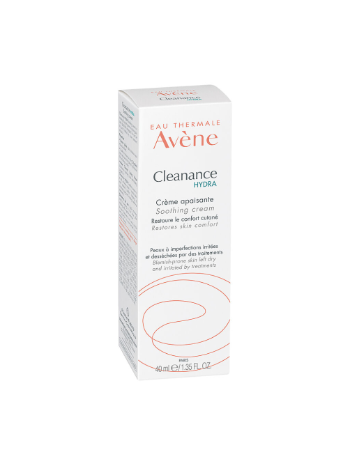 Крем для лица Avene Cleanance Hydra успокаивающий для пересушенной проблемной кожи, 40мл