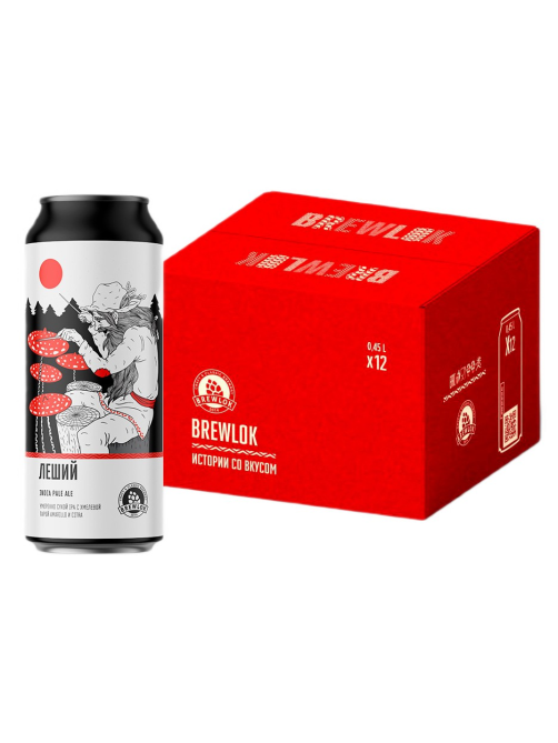 Пиво Brewlok Леший Эль светлое, 0.45л