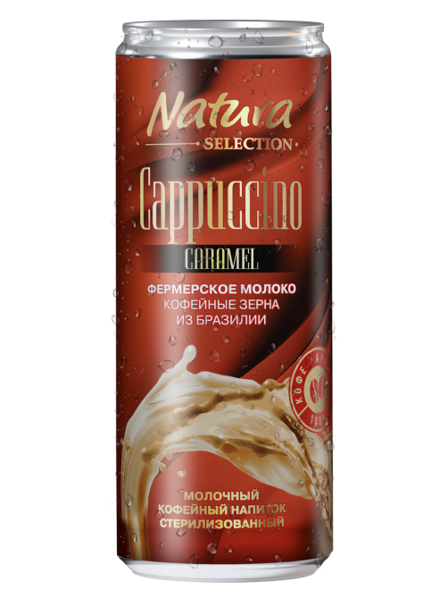 Напиток молочно-кофейный Natura selection Capuccino Карамель, 220мл