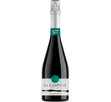 Вино игристое Di Caspico экстра брют белое сухое, 0.75л