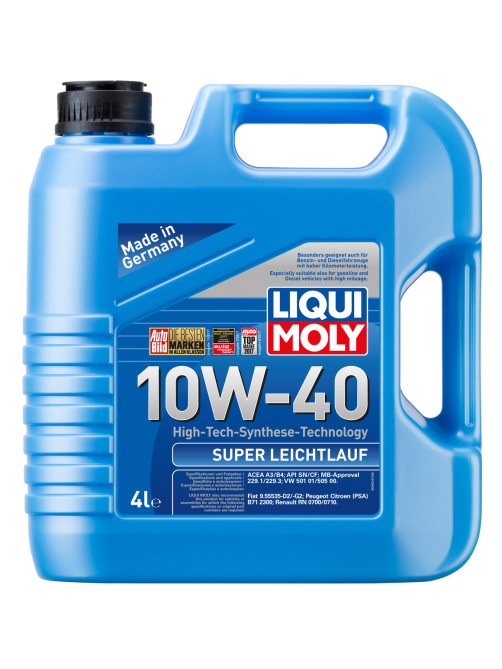 Масло моторное синтетическое Liqui Moly Super Leichtlauf 10W-40, 4л