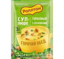 Суп-пюре Роллтон гороховый с сухариками, 21г