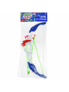 Лук 1Toy 5 стрел с присосками в комплекте, 39 х 16 х 5см