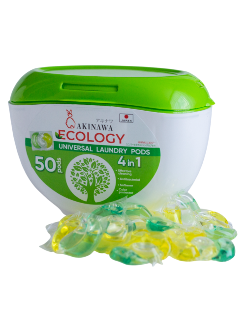 Капсулы для стирки Akinawa Ecology Универсальные 4в1, 50шт