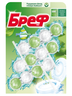 Блок туалетный Бреф Pro nature (50г x 3шт), 150г