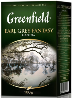 Чай Greenfield Earl grey fantasy черный с бергамотом, 100г