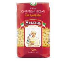 Макароны рожки Maltagliati Chifferini Rigati №038, 450г