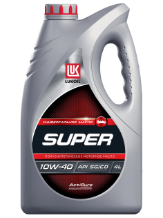 Масло моторное Lukoil Супер 10W-40 SG/CD полусинтетическое, 4л