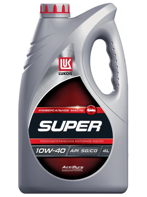 Масло моторное Lukoil Супер 10W-40 SG/CD полусинтетическое, 4л