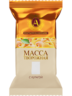 Масса творожная А.Ростагрокомплекс курага 20%, 180г