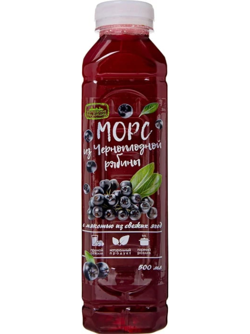 Морс рябиновый с мякотью, 500мл