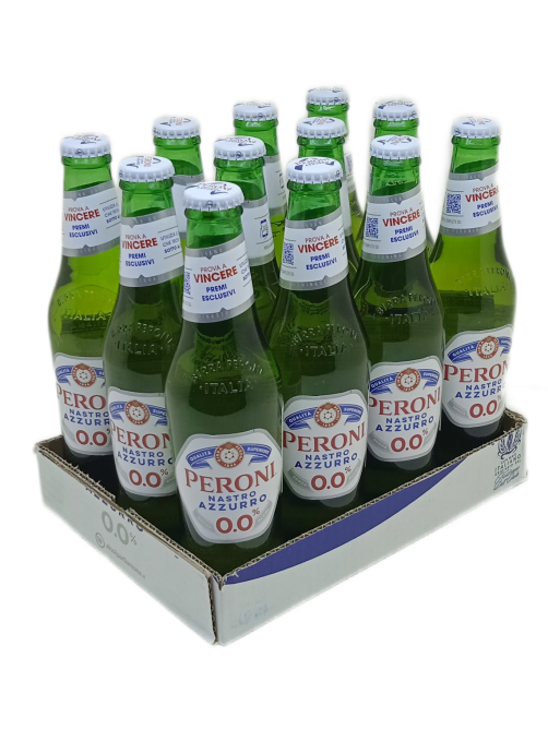 Пиво Peroni Nastro Azzuro безалкогольное, 0.33л