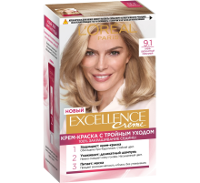 Крем-краска для волос L'Oreal Paris Excellence creme 9.1 Очень светло-русый пепельный, 268мл