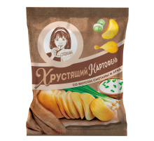 Чипсы Хрустящий картофель Сметана и лук, 40г