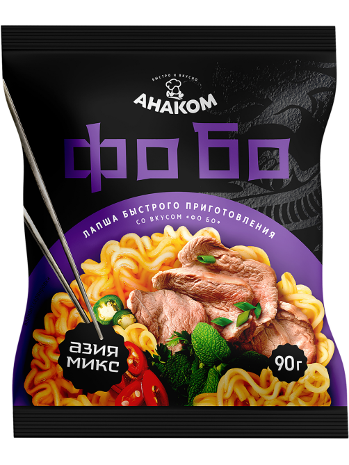 Лапша быстрого приготовления Анаком Фо Бо, 90г