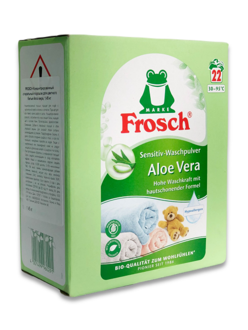 Стиральный порошок Frosch Алоэ вера для цветного белья, 1.45кг