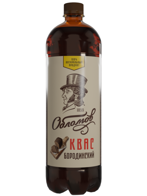 Квас Обломов Бородинский, 1л