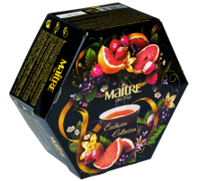 Чай подарочный Maitre de The ассорти Exсlusive Collection 12 вкусов, 120г