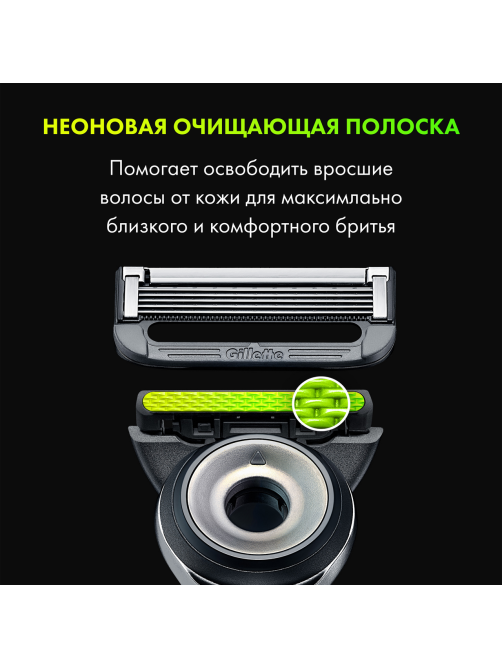 Набор Gillette Labs станок для бритья 1шт и 1 кассета с 5 лезвиями