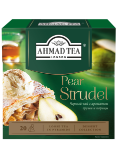 Чай черный Ahmad Tea Pear Strudel с грушей и корицей (1.8г x 20шт), 36г
