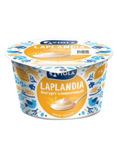 Йогурт Viola Laplandia Крем-брюле сливочный 7%, 180г