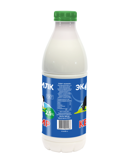 Кефир Экомилк 2.5%, 900мл