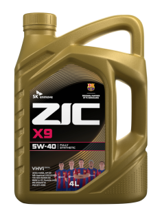 Масло моторное синтетическое Zic X9 5W-40, 4л