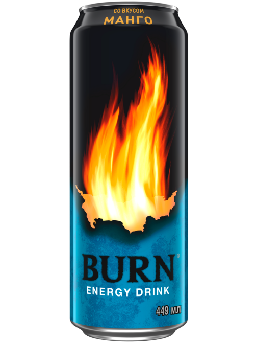 Напиток энергетический Burn Манго, 449мл