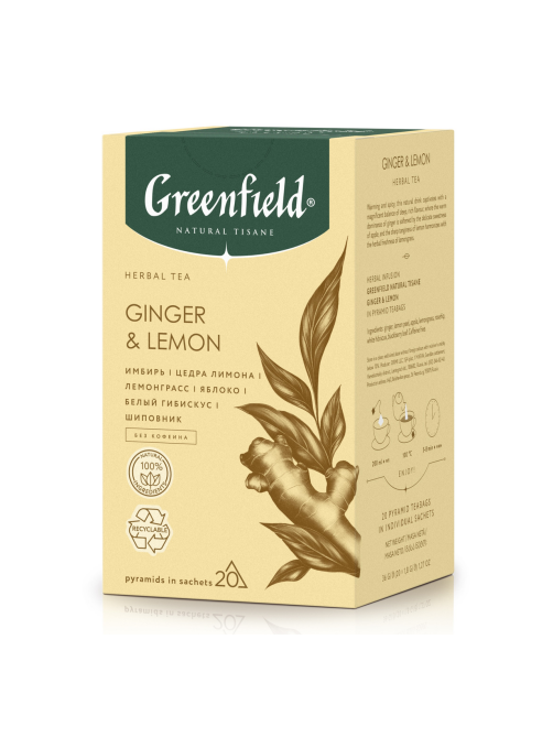 Чай Greenfield Natural Tisane Джинджер 20шт, 36г