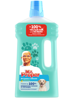 Жидкость моющая Mr. Proper Свежий Цитрус для полов и стен для домов с собаками, 1л