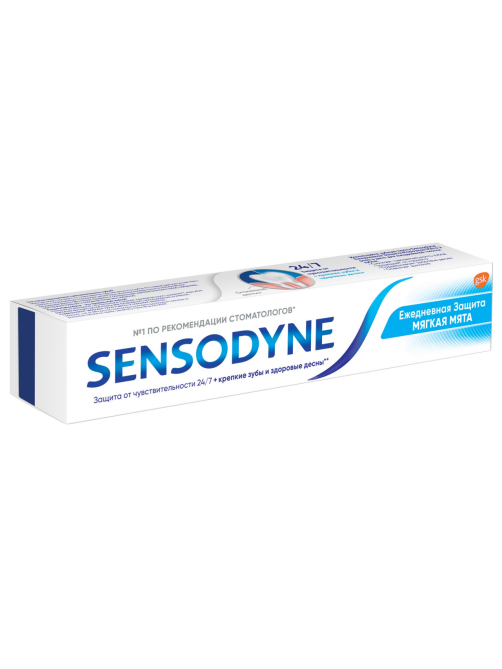 Зубная паста Sensodyne Ежедневная защита мягкая мята, 75мл