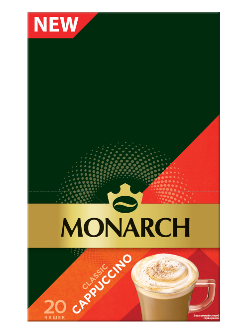 Кофе Monarch капучино растворимый (15г x 20шт), 300г