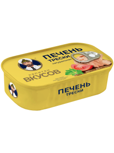Треска Капитан Вкусов печень натуральная, 115г