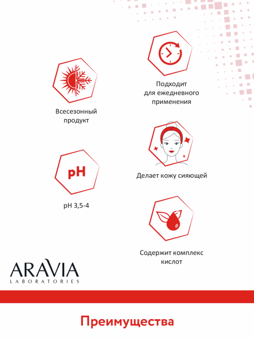 Тоник очищающий Aravia Laboratories с ана-кислотами, 250мл