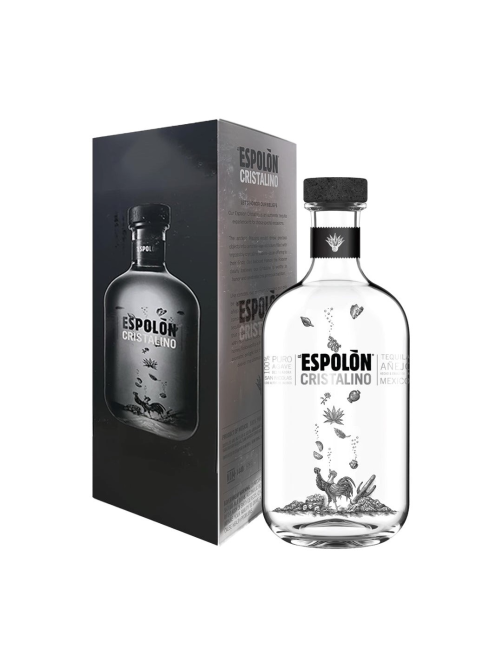 Текила Espolon Espolon Cristalino в подарочной упаковке, 0.75л