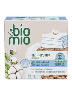 Стиральный порошок BioMio для белого белья концентрат, 1кг