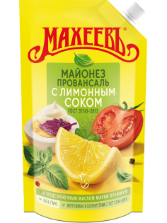 Майонез Махеевъ Провансаль с лимонным соком 67%, 380г